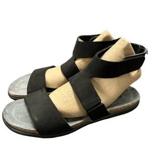 Naot Larissa Black Suede Sandals - 8M/39